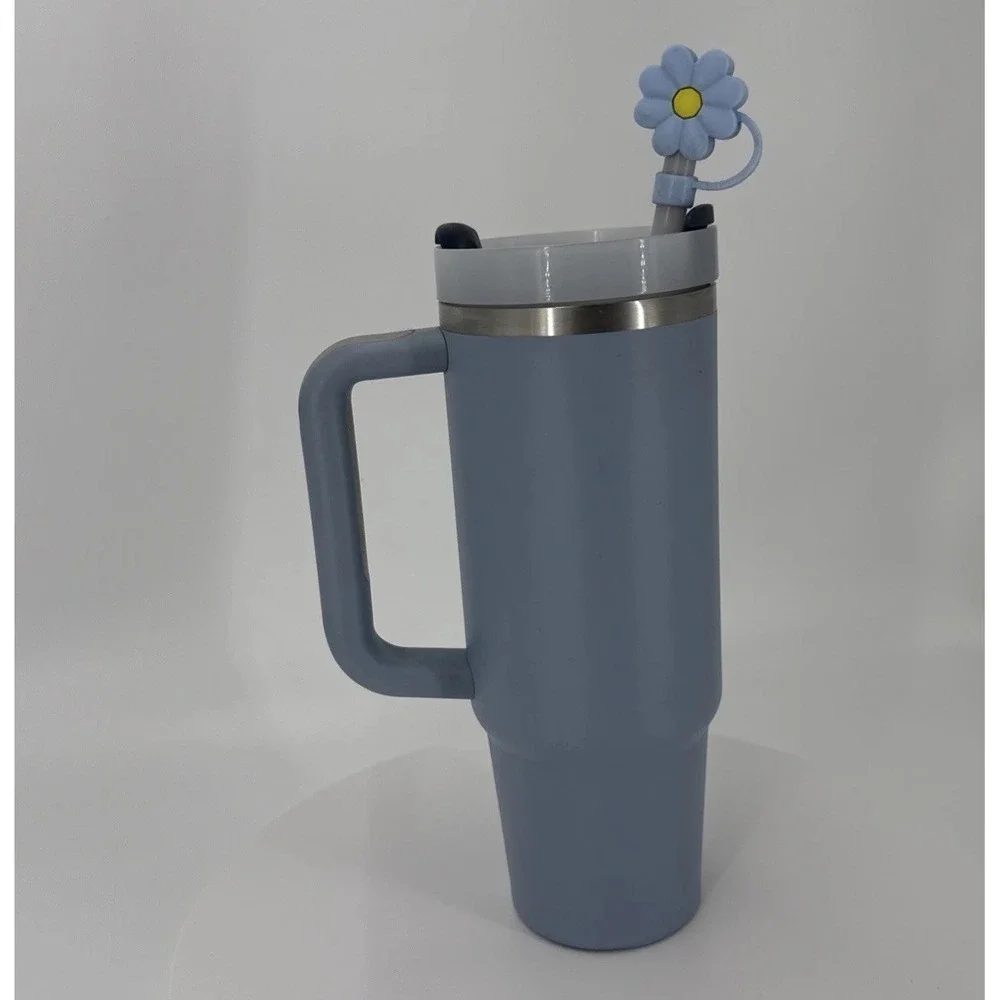 Stanley Quencher H2.0 FlowState Tumbler 30oz Light Blue w/ Handle & Straw - Picture 5 of 16